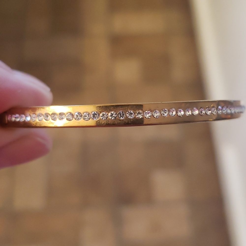 Kate Spade gold diamond tennis bracelet